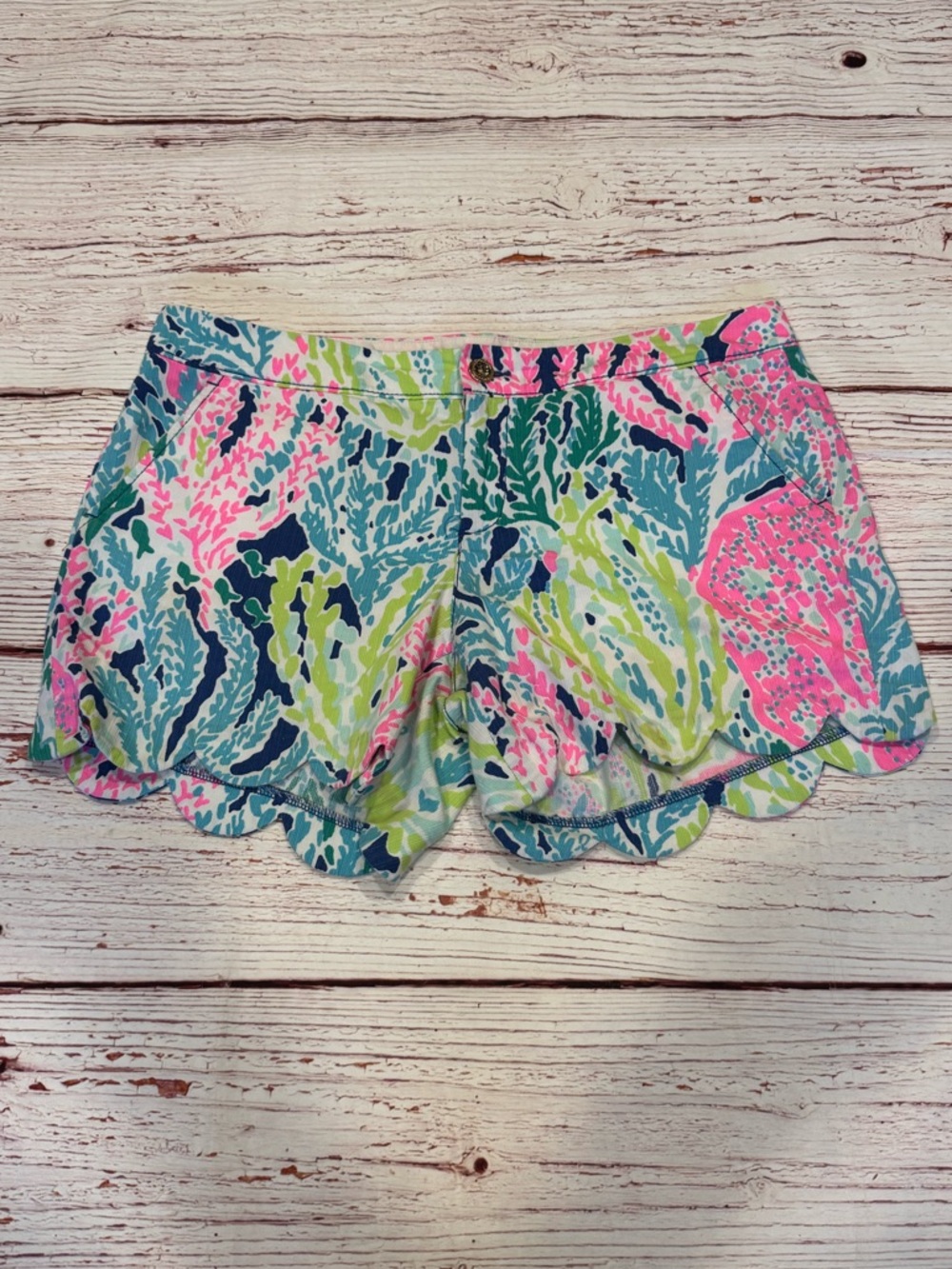 Lilly Pulitzer The Buttercup Shirt in Indigo Lets Cha Cha Sz 6